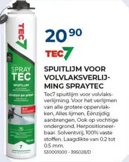 Meno Tec7 spuitlijm voor volvlaksverlij- ming spraytec aanbieding