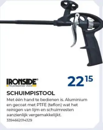 Meno Ironside schuimpistool aanbieding