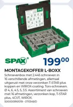 Meno Spax montagekoffer L-boxx aanbieding