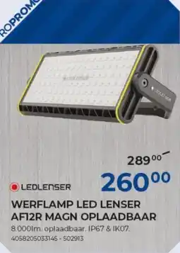 Meno Ledlenser werflamp LED lenser af12r magn oplaadbaar aanbieding