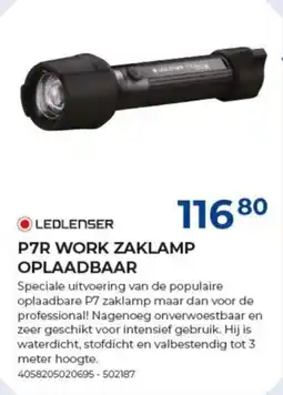 Meno Ledlenser P7R work zaklamp oplaadbaar aanbieding