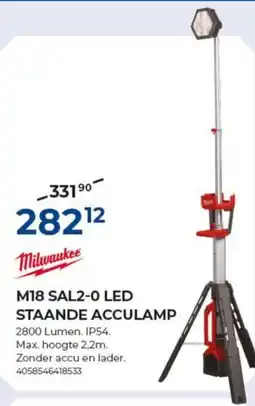 Meno M18 SAL2-0 LED staande acculamp aanbieding