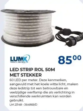 Meno Lumx LED strip rol 50M met stekker aanbieding