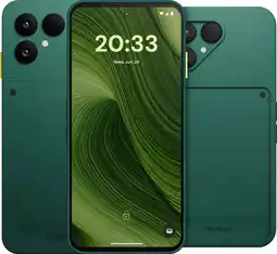Coolblue Fairphone 6 256 Go Vert 5G + Fairphone 6 Protective Back Cover Vert aanbieding