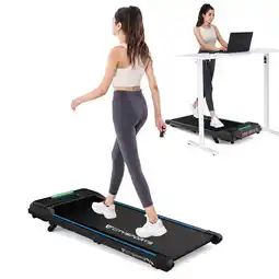 Decathlon Loopband Helling tot 13.41%-3 standen 6,0 km/u,LED-licht,Zwart/Blauw aanbieding