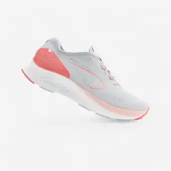 Decathlon HARDLOOPSCHOENEN VOOR DAMES KS 500 2 GRIJS/KORAALROOD aanbieding