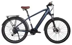Decathlon Bicyklet Raymond Electric City Bike Shimano Acera 9S 504 Wh 27.5'' Matt Night Bl aanbieding