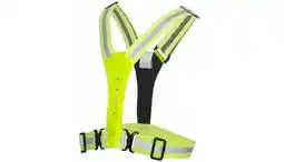 Decathlon LED Reflecterende Hardloopvest - Veiligheidsvest - One Size - Fietsvest Geel aanbieding