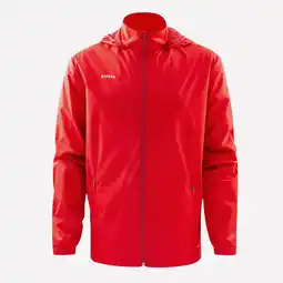 Decathlon Regenjack voor voetbal Viralto Club rood aanbieding