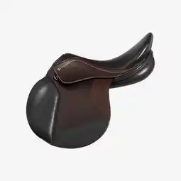 Decathlon Zadel leer 17.5 paard 500 bruin aanbieding