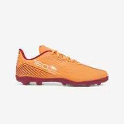 Decathlon Voetbalschoenen met veters voor kinderen 160 MG oranje aanbieding