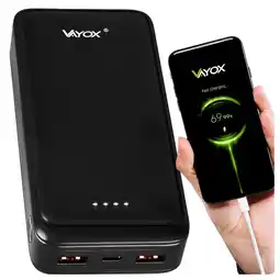 Decathlon Powerbank Vayox VA0341 20000mAh 20W 2xUSB USB-C aanbieding