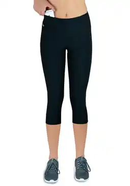 Decathlon Dames 3/4 Hardlooplegging Hoge Taille, Ademend, met Telefoonzakje - Zwart aanbieding