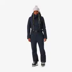 Decathlon Warm skipak snowboardpak voor dames 500 marineblauw aanbieding