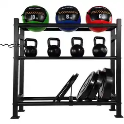 Decathlon Multi opbergrek voor Wall balls - Kettebells - Halterschijven aanbieding