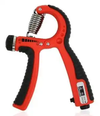 Decathlon Verstelbare Handknijper met Teller 10-40 kg aanbieding
