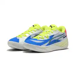 Decathlon All-Pro NITRO basketbalschoenen uniseks PUMA White Yellow Alert Pink aanbieding