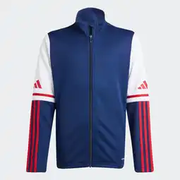 Decathlon Trainingsjack voor kinderen Squadra 25 marineblauw/wit aanbieding