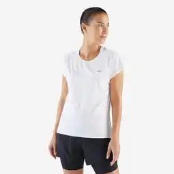 Decathlon Licht hardloopshirt met korte mouwen dames Run 900 Light wit aanbieding