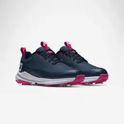 Decathlon Golfschoenen voor dames Tour Rival blauw roze aanbieding
