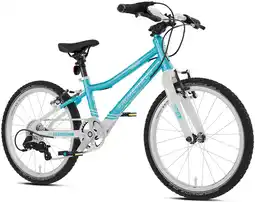Decathlon Kinderenfiets 20 inch vanaf 6 jaar, superlicht, 7 versnellingen, Blauw en wit aanbieding
