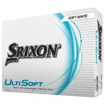 Decathlon Doos van 12 Srixon Ultisoft Golfballen Wit Nieuw aanbieding