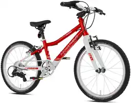 Decathlon Kinderenfiets 20 inch vanaf 6 jaar, superlicht, 7 versnellingen, Rood en wit aanbieding