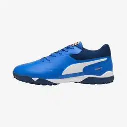 Decathlon Voetbalschoenen voor volwassenen Truco III turf blauw aanbieding