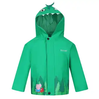 Decathlon Waterdichte jas voor kinderen/Kinderen Dinosaurus (Jellybean Groen) aanbieding