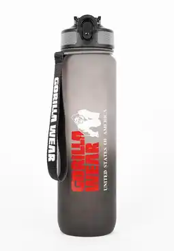 Decathlon Gradient Water Bottle 1000ML - Zwart/Grijs aanbieding