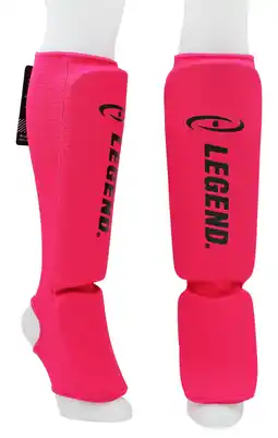 Decathlon Scheenbeschermers Legend Easy Meisjes/Dames Roze Elastisch aanbieding