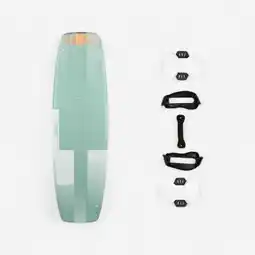 Decathlon Carbon twintip kiteboard 132 x 39 cm (inclusief pads en straps) TT500 aanbieding