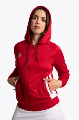 Decathlon Osaka Dames Trainingshoodie met Rits | Rood aanbieding