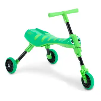 Decathlon Opvouwbare 3-wiel kinderdriewieler SCUTTLEBUG GRASSHOPPER Groen aanbieding