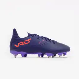 Decathlon Voetbalschoenen Viralto I SG paars blauw aanbieding
