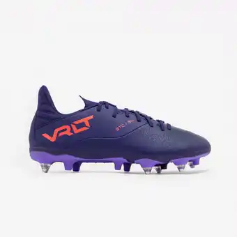 Decathlon Voetbalschoenen Viralto I SG paars blauw aanbieding