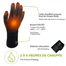 Decathlon SANCY Dunne Verwarmde Handschoenen - XL aanbieding