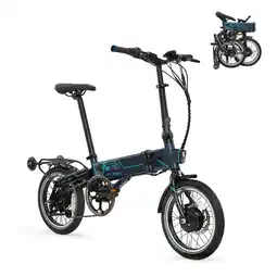 Decathlon Opvouwbare elektrische fiets Supra 4.0+ Tech navy | 16” | Actieradius 90 km aanbieding