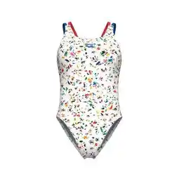 Decathlon Dames zwempak uit 1 stuk Arena Confetti Tec aanbieding