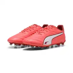 Decathlon KING PROFG/AG voetbalschoenen PUMA Glowing Red White Fire aanbieding