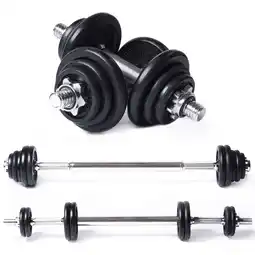 Decathlon Halter en Dumbells Gewichtenset - Halterset 20 kg - Halterstang met Gewichten aanbieding