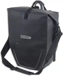 Decathlon Fietstas Enkel Met LED Lynx Rocky XL - Waterdicht - 25 Liter - Zwart aanbieding