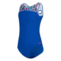 Decathlon 1-delig meisjes zwempak Zoggs Infinity Back aanbieding