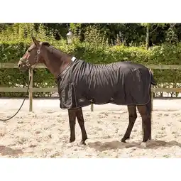Decathlon Staldeken voor paarden met fleece voering Harry's Horse Highliner aanbieding