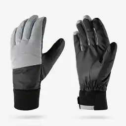 Decathlon Skihandschoenen voor volwassenen 100 Light parelgrijs/zwart aanbieding