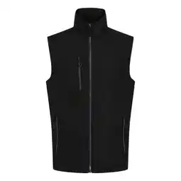 Decathlon Heren Softshell 2laags bodywarmer (Zwart/Seal Grey) aanbieding