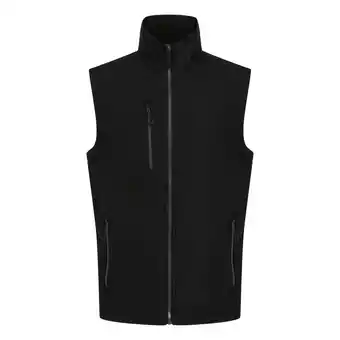 Decathlon Heren Softshell 2laags bodywarmer (Zwart/Seal Grey) aanbieding