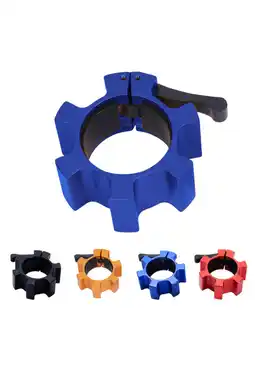 Decathlon Olympische Jaw Lock - Haltersluitingen - 50/51 mm - Blauw - Set van 2 aanbieding