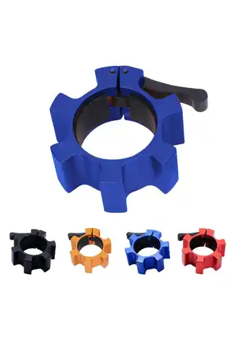 Decathlon Olympische Jaw Lock - Haltersluitingen - 50/51 mm - Blauw - Set van 2 aanbieding