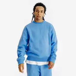Decathlon Herensweater met ronde hals Elementals blauw aanbieding